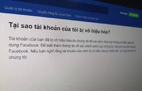 Tài khoản bị vô hiệu hóa (account disabled) hoặc bị khóa (blocked). Táº¡i Sao Tai Khoáº£n Facebook Bá»‹ Vo Hiá»‡u Hoa Cach Láº¥y Láº¡i Tai Khoáº£n Bá»‹ Vo Hiá»‡u Hoa