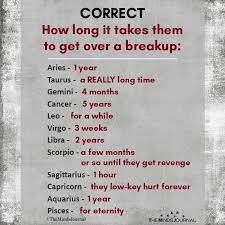 This might be the case if you have a rare type of cancer or if your doctor doesn't specialize in cancer. Correct How Long It Takes Them To Get Over A Breakup Aries 1 Year