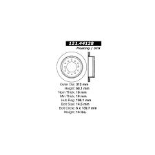 2008 toyota fj cruiser disc brake rotor autopartskart com