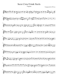B f# g# tak lagi tersisa untuk dunia. Surat Cinta Untuk Starla Virgoun Sheet Music For Piano Solo Musescore Com
