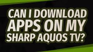 Download multiplayer games on google play store and connect up to 4 wireless controllers to your tv. Can I Download Apps On My Sharp Aquos Tv Youtube