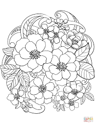 Blooming Flowers Super Coloring Flower Coloring Pages Online Coloring Pages Abstract Coloring Pages