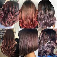 rose braun haarfarbe schattierungen strahnen frisuren brunetten haarfarben haar styling frisuren