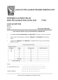 Sijil pelajaran malezya (spm ) veya malezya eğitim sertifikası , malezya 'da beşinci sınıf ortaokul öğrencilerinin tümü tarafından alınan ulusal bir sınavdır. Top Pdf Sijil Pelajaran Malaysia