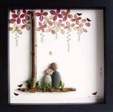 Einzigartige Hochzeit Geschenk Angepasste Hochzeit Von Medharode Pebble Art Custom Wedding Gifts Unique Wedding Gifts