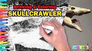 Keep your kids busy doing something fun and creative by printing out free coloring pages. Drawing Coloring Skull Crawler Kong S Enemy By 5 Years Old Kid Youtube