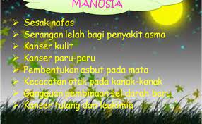 Kesan Pencemaran Udara Kepada Manusia
