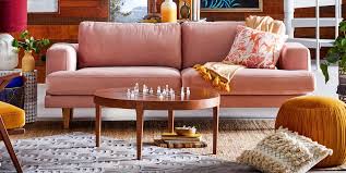 Tweed knitted throw blanket, burnt orange, 50x60 by home soft things (45) $31. 25 Best Velvet Couches At Every Budget Velvet Sofas Under 1 000