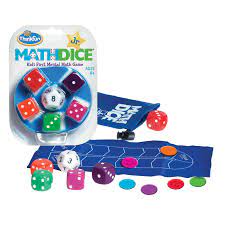 Thinkfun Math Dice Jr Mental Math Game Mental Math Games Math Games Board Game Box