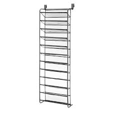 Whitmor 36 Pair Gunmetal Over The Door Shoe Rack Metal Shoe Organizer 6037 7037 Gm In 2020 Shoe Rack Closet Shoe Organizer Over Door Shoe Rack