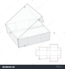 Book Packaging With Blueprint Template Paper Box Template Gift Box Template Packaging Template