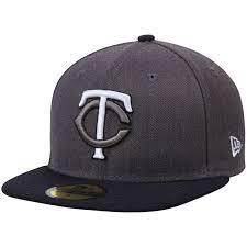 Minnesota Twins New Era Shader Melt 2 59fifty Fitted Hat Charcoal Navy Fitted Hats Minnesota Twins Hats