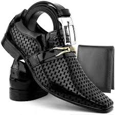 sapato social masculino couro stilo italiano cinto carteira r 129 90 em mercado livre dress shoes men fashion shoes shoes mens