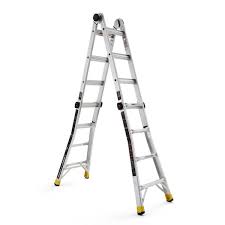 Gorilla Ladders 18 ft. Reach MPXA Aluminum Multi-Position Ladder with 300  lbs. Load Capacity Type IA Duty Rating GLMPXA-18 - The Home Depot