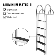 Maybe you would like to learn more about one of these? Vevor Aluminum Dock Ladder Boat Ladder 5 Step Flip Up Ladder For Dock Vevor Us