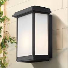 Modern Outdoor Wall Sconce Black 1743 Bk Destination Lighting