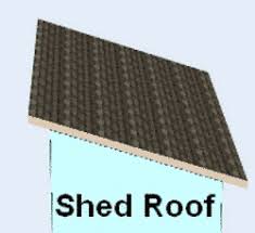 The saltbox style roof is similar to that of the hip roof shed but the roof design is not symmetrical. Basic Roof Styles