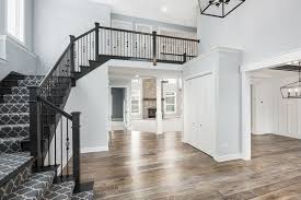 Stairs And Runners And Flooring With Just A Peek At The Family Room Oh My Custom Built Home By King S Cour Building A House Custom Homes Stairs