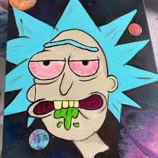 All all artwork surreal nature pop art. Wall Decor Rick Morty Painting Custom Poshmark