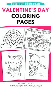 This fun and cute set of valentine's day coloring pages is the perfect activity for celebrating valentine's day! Valentine S Day Coloring Pages Fun Loving Families