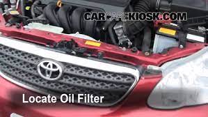 The 2008 toyota corolla braked towing capacity starts from 1300kg. Oil Filter Change Toyota Corolla 2003 2008 2007 Toyota Corolla Ce 1 8l 4 Cyl