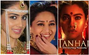 Bollywood Divas Turned Marathi Mulgis She is wearing a cute nath that adds more beauty to her look. bollywood divas turned marathi mulgis