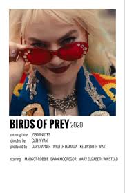 Ewan Mcgregor Glasses Birds Of Prey Birds Of Prey Minimal Film Poster In 2020 Movie Posters Minimalist Aesthetic Movies Movie Poster Wall