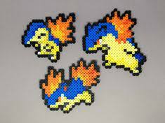 Gen 2 Johto Starters Chikorita Bayleef Meganium Cyndaquil Quilava Typhlosion Totodile Croconaw Feraligatr Pokemon Perler Pokemon Perler Beads Perler Beads Pokemon Bead