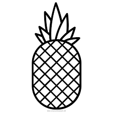 A juicy, yellow guest from a tropical country is the protagonist of many children's still lifes. Pineapple Coloring Page Ultra Coloring Pages