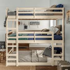 Manor Park Twin Size Solid Wood Triple Bunk Bed Multiple Colors More Than A Furniture Store In 2020 Bunk Beds Childrens Bedroom Furniture Sets Triple Bunk Bed