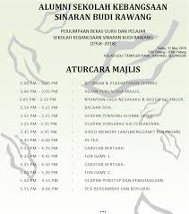 Atur cara majlis perasmian pembukaan 9.30 pagi : It S Here Persatuan Alumni Sk Sinaran Budi Rawang Facebook