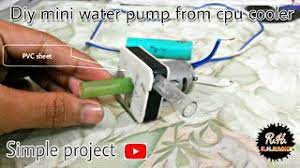 #diy #homemade #water #pump from scrap materials.for this we need:1. Diy Mini Water Pump How To Make Mini Water Pump At Home Cpu Fan Water Pump Rh Builds Youtube