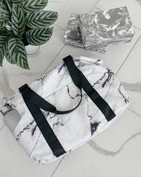 Practicing yoga required only your body, mind, and spirit. My Must Have Trend Marble Print Fitness Yoga Accessories Melissa Metrano