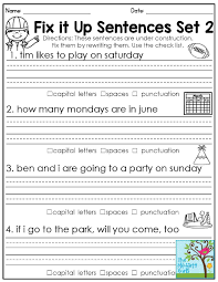 Our collection of fourth grade worksheets, lesson plans, and workbooks support all core subjects include language arts, math, science, and more! Free Language Arts Worksheets Printable For First Grade English Math Morning Samsfriedchickenanddonuts