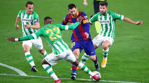 Barcelona beat real betis with messi, trincao goals. Messi Trifft Fc Barcelona Feiert Knappen Auswartssieg Bei Betis Sevilla Und Bleibt Oben Dran Eurosport