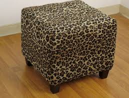 Great deal furniture avalon espresso brown leather ottoman coffee table. Animal Print Ottomans Ideas On Foter