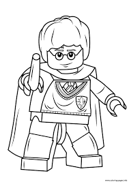 print lego harry potter with wand coloring pages colors coloriage batman