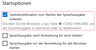 Suche nach „term n+ weitere ergebnisse anzeigen →. Windowspage Einstellungen Sprachausgabe Tastenkombination Fur Den Start Der Sprachausgabe Aktivieren