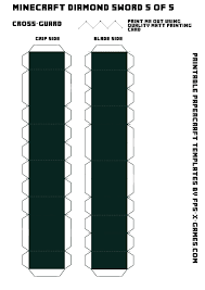 Create A Large Paper Model Of A Minecraft Diamond Sword Minecraft Sword Minecraft Diamond Sword Minecraft