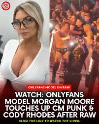 WATCH: Morgan Moore inappropriately touched CM Punk & Cody Rhodes after  Mondays Raw went off the air. WWE Watch the video 👉 bit.ly3XuX6XH