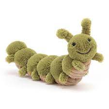 Ein traurig aussehendes kuscheltier, als würdest du es brauchen. Kuscheltier Tausendfussler Caterpillar Christopher