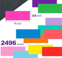 2496 Pack Rectangular Coloured Stickers Labels,12 Colors Rainbow Sticky  Label,25mm x 10mm Color Coding Labels Assorted Stickers : Amazon.co.uk: ...