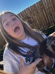 Cute teachers pet enjoying morning walk outside