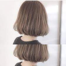 媚びないイイ女になるハイライトグレージュ カットスペシャルハイライトカラー24700円 shima グレージュ ロブ ボブ ベージュカラー ハイライト ハイライトカラー 切りっぱなしボブ 前下がりボブ ヘアカラー コーデ 外国人風 ハイライト ボブ ボブ