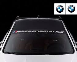 Bmw M Performance 2 Pcs Windshield Windows Sticker Vinyl Decal Graphic Bmw Bmw Accessories Bmw Performance Bmw