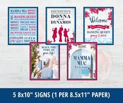 Mamma Mia Party Supplies Mamma Mia Birthday Decorations Etsy Party Supplies Mamma Mia Birthday Decorations