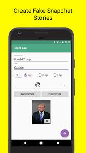 Snapchat app for android is the widely used and most popular social networking platform amongst youth, teens and other social media freaks.snapchat apk can be used for manual installation on any smartphones and tablets powered by android mobile operating system. Fake Stories For Snapchat For Android Apk Download