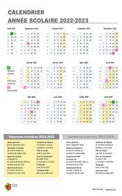 Calendrier Des Vacances Scolaires 2023 Vacances Scolaires 2022-2023 | Ge.ch