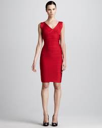 Herve Leger V Neck Bandage Dress Dresses Vegas Dresses Bandage Dress
