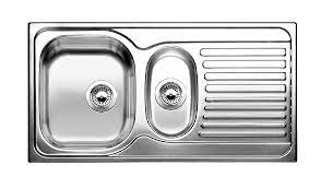 They come in all the standard kitchen sink materials: Blanco Sink 1 Bowl And A Half Drainer Blancotipo 6 Sb 1316496 Baths To The Left Stainless Steel Myareadesign Com
